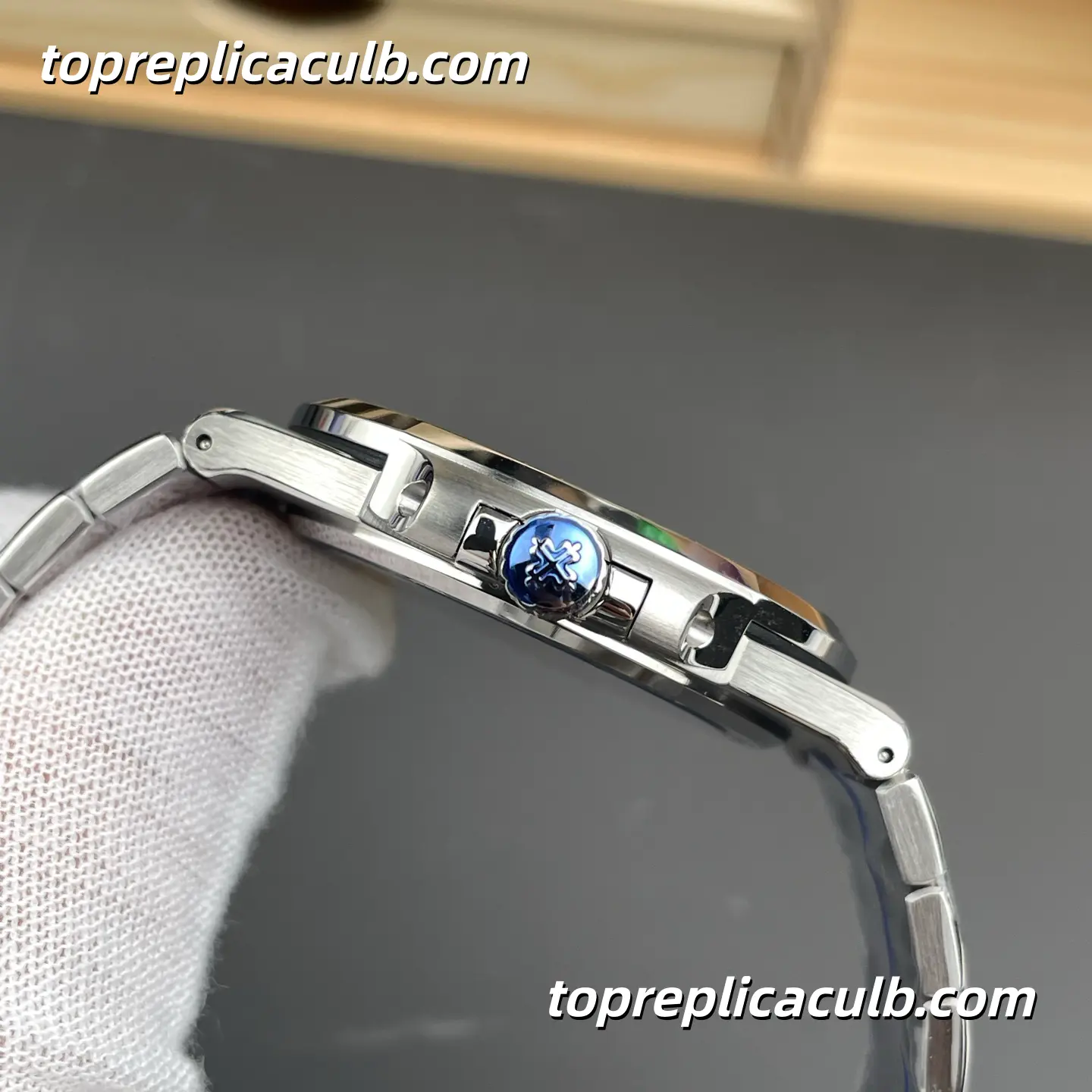 3K Factory Patek Philippe Nautilus 5711/1A-011 Super Clone Watch 40mm White Horizontal Embossed Dial Stainless Steel Bracelet Automatic Movement - Image 6