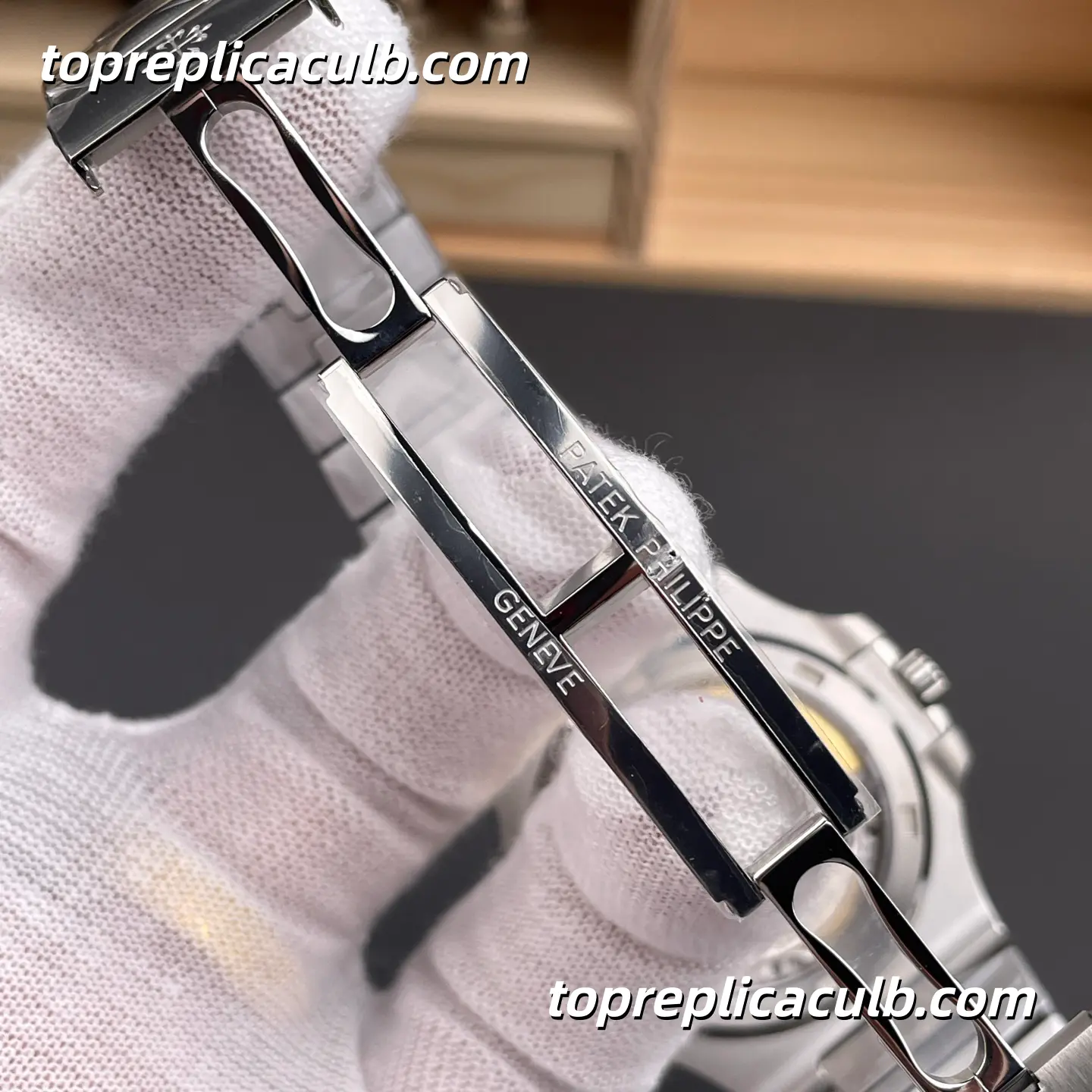 3K Factory Patek Philippe Nautilus 5711/1A-011 Super Clone Watch 40mm White Horizontal Embossed Dial Stainless Steel Bracelet Automatic Movement - Image 8