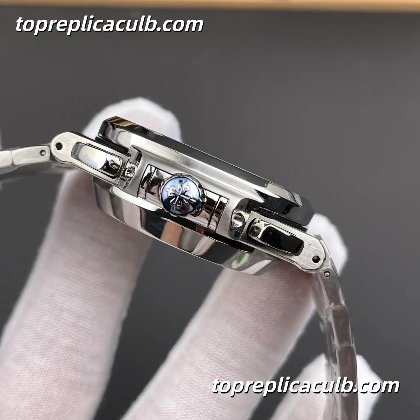 3K Factory Patek Philippe Nautilus Series 5980/1A-019 Chronograph Super Clone Watch 40.5mm White Dial Stainless Steel Bracelet Automatic Movement - Image 6