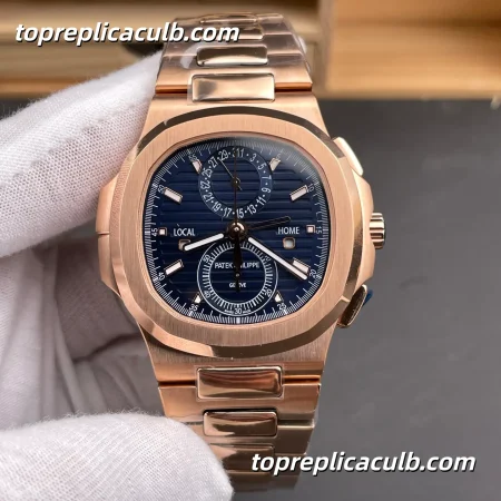 3K Factory Patek Philippe Nautilus Series 59901R-001 Travel Time Chronograph Super Clone Watch