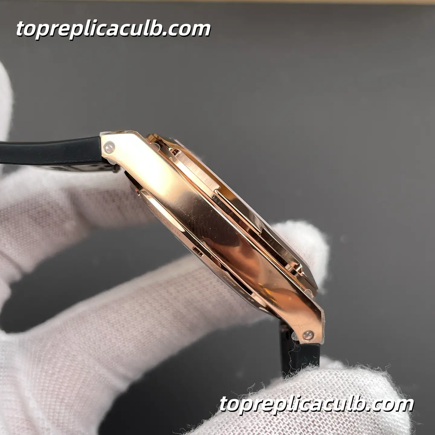 8F Factory Vacheron Constantin Overseas 4500V/000R-B127 Super Clone Watch 41mm Rose Gold Silver Dial Black Rubber Strap 5100 Movement - Image 8