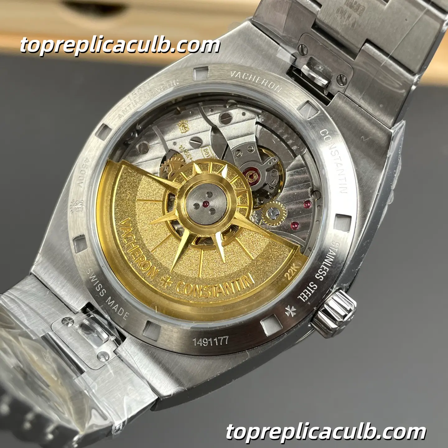 8F Factory Vacheron Constantin Overseas 4500V/110A-B146 Super Clone Watch Stainless Steel Brown Dial Integrated Bracelet 1:1 5100 Movement - Image 5