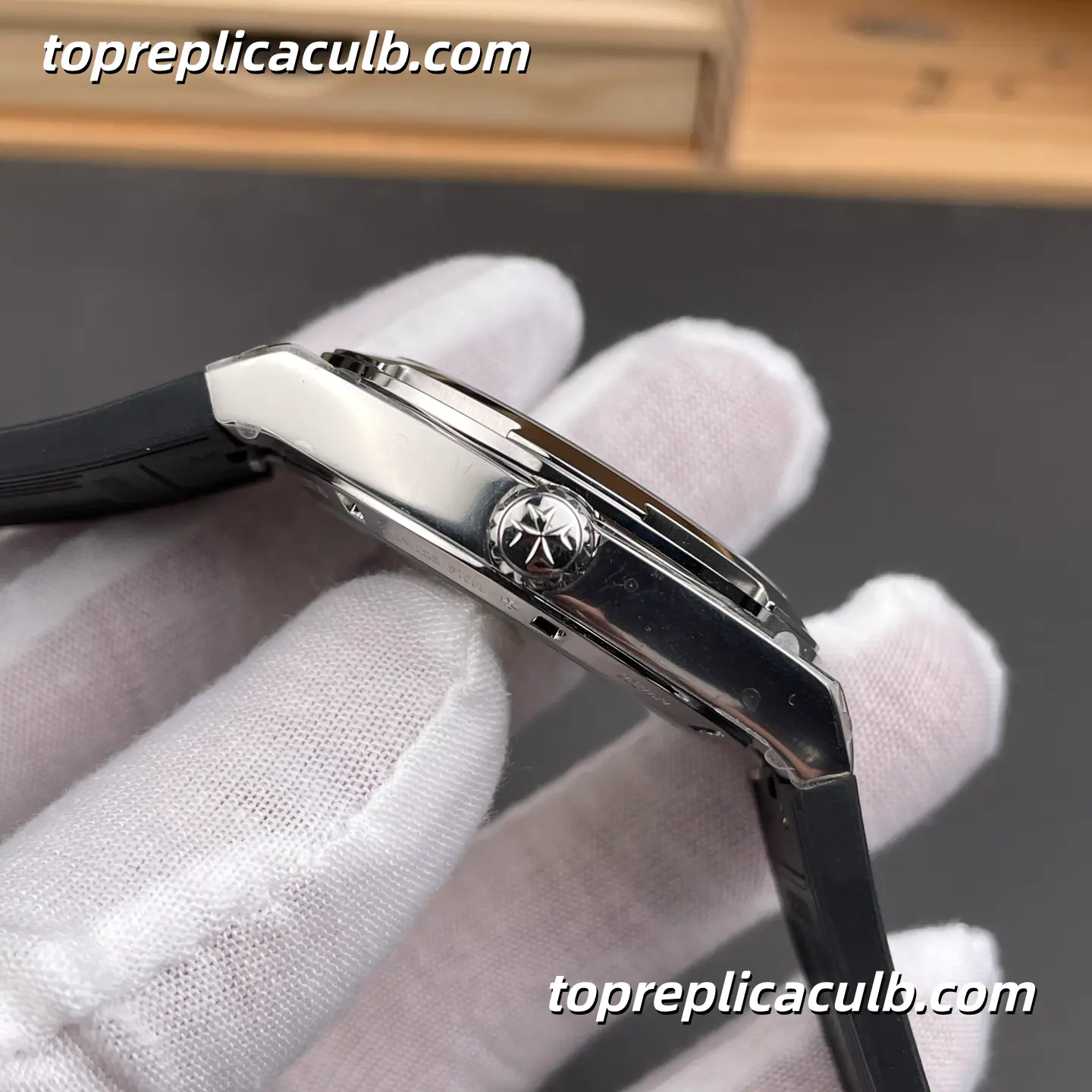 8F Factory Vacheron Constantin Overseas 4500V/210A-B483 Super Clone Watch 41mm Stainless Steel Black Dial Black Rubber Strap 5100 Movement - Image 6