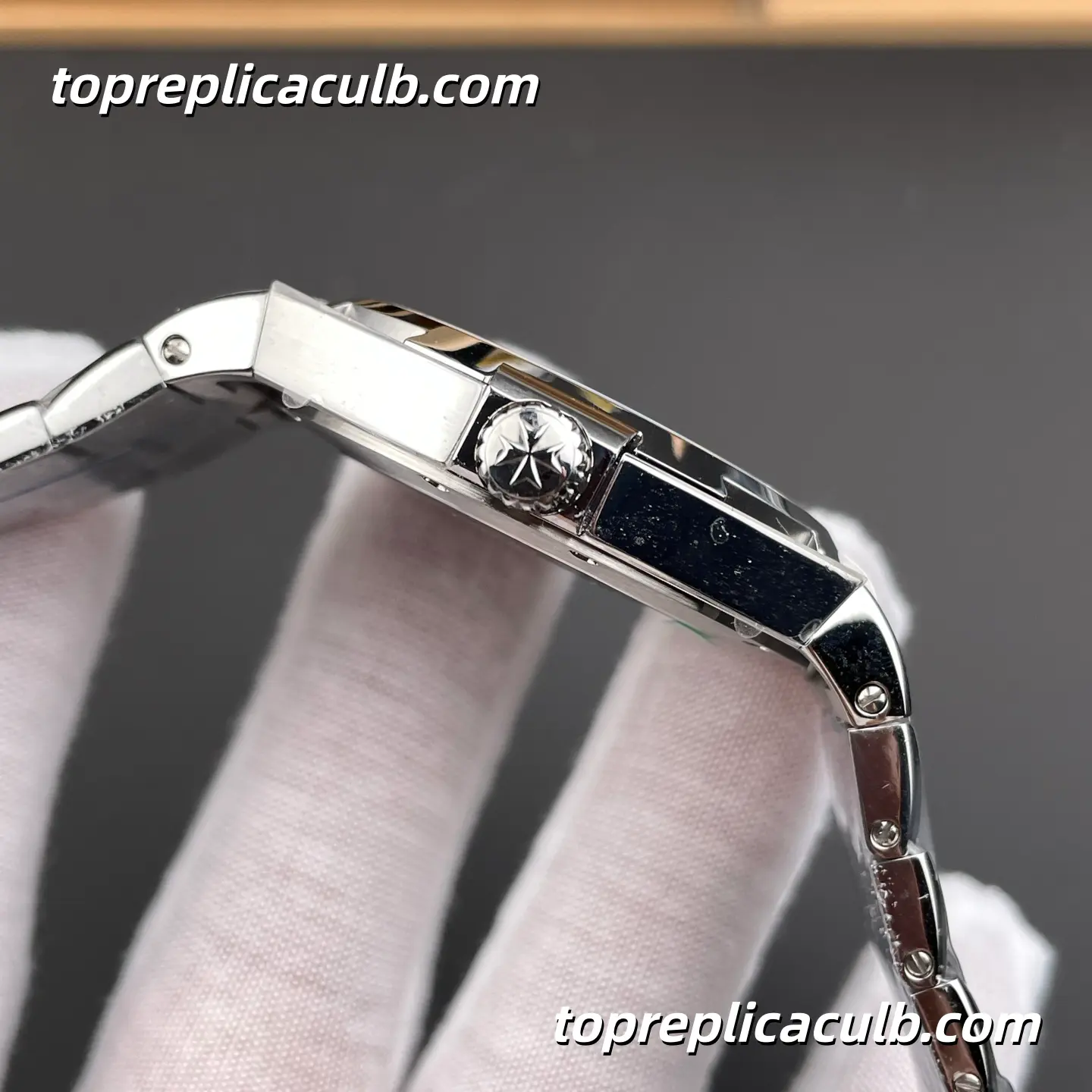 8F Factory Vacheron Constantin Overseas 47040/B01A-9094 Super Clone Watch Stainless Steel Black Textured Dial Integrated Bracelet Cal.1226 Movement - Image 5