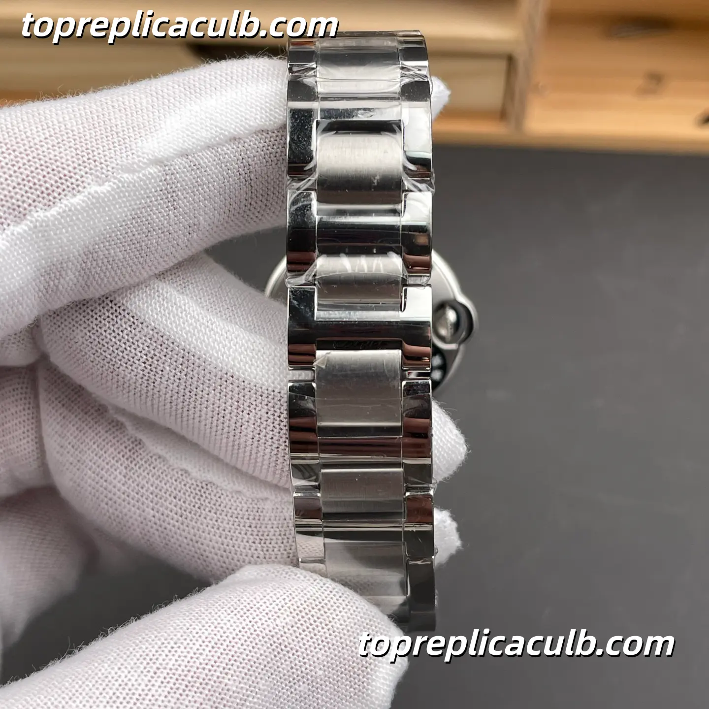 AF Factory Cartier Ballon Bleu Super Clone Watch 28MM Pink Dial W6920038 - Image 9
