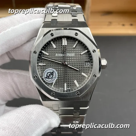APS Factory Audemars Piguet Royal Oak 41MM 15500ST.OO.1220ST.02 Grey Grande Tapisserie Dial Stainless Steel Bracelet Super Clone Watch