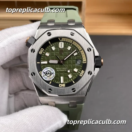 APS Factory Audemars Piguet Royal Oak Offshore 15720ST Avocado Green Dial super clone watch