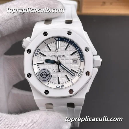 APS Factory Audemars Piguet Royal Oak Offshore Diver 42MM White Ceramic Super Clone Watch