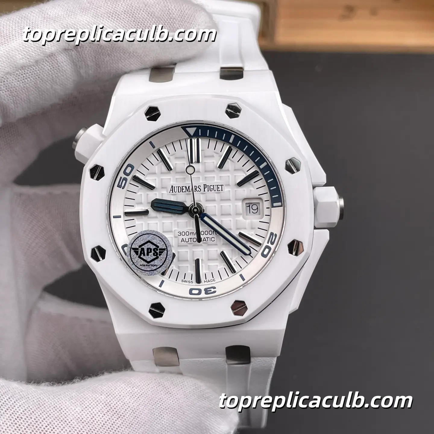 APS Factory Audemars Piguet Royal Oak Offshore Diver 42MM White Ceramic Super Clone Watch