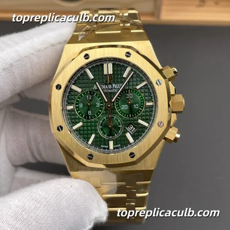 APW Factory Audemars Piguet Royal Oak Chronograph 41MM 26331BA.OO.1220BA.02 Green Grande Tapisserie Dial Super Clone Watch