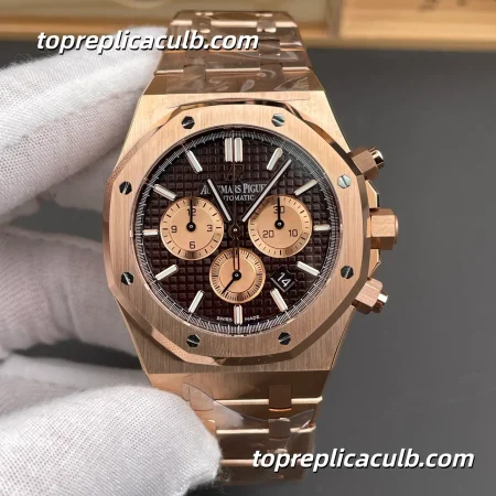 APW Factory Audemars Piguet Royal Oak Chronograph 41MM 26331OR.OO.1220OR.02 Brown Grande Tapisserie Dial Super Clone Watch