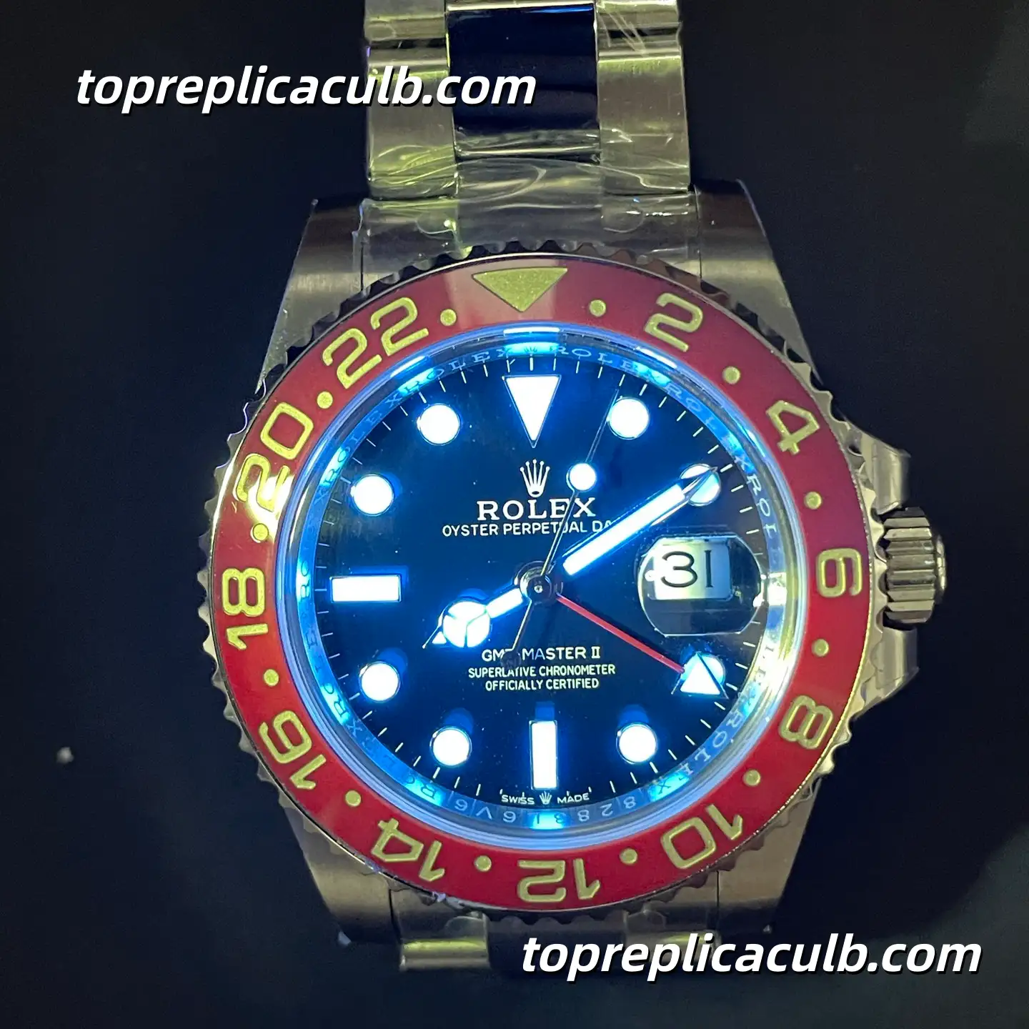 ARF Factory Rolex GMT-Master II “Pepsi” 126710BLRO-0002 40MM Black Dial Red & Blue Ceramic Bezel Oyster Bracelet Super Clone Watch with 3285 Movement - Image 7
