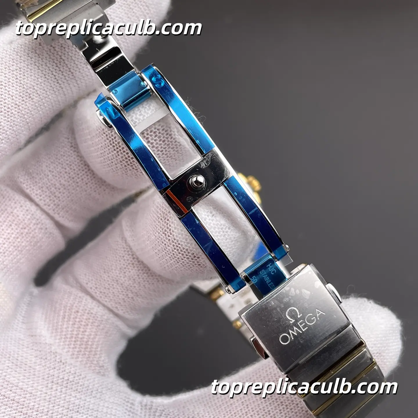 AS Factory Omega Constellation Ref.131.25.28.60.55.002 28MM Mother Of Pearl Diamond Bezel Two Tone Bracelet Super Clone Watch With 4061 Quartz Movement - Image 8