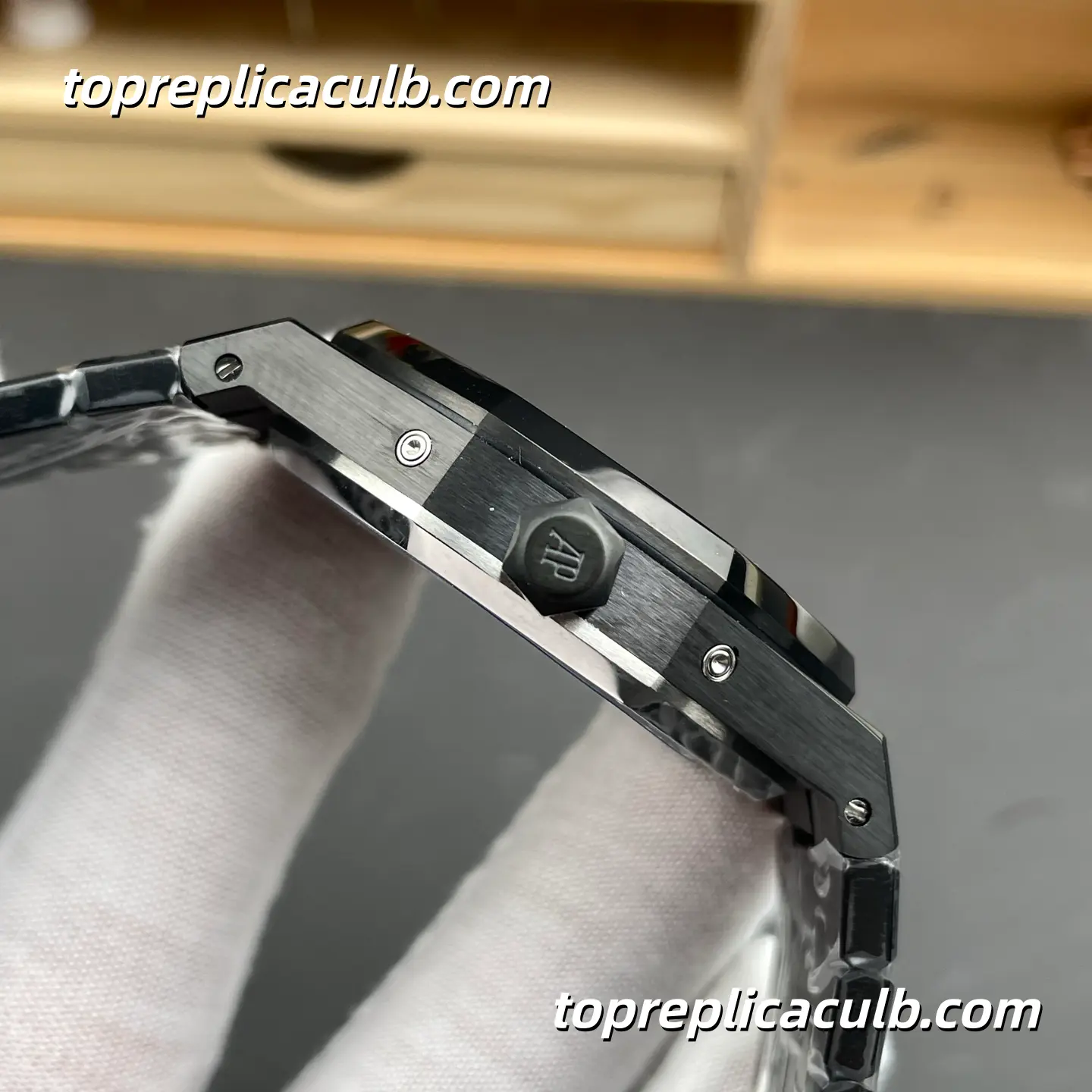 BBS Factory Audemars Piguet Royal Oak Perpetual Calendar 41MM 26579CE.OO.1225CE.01 Black Ceramic “Grande Tapisserie” Dial Black Ceramic Bracelet Super Clone Watch with 5134 1:1 Clone Movement - Image 5