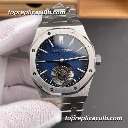 BBS Factory Audemars Piguet Royal Oak Tourbillon Extra-Thin 41MM 26530ST.OO.1220ST.01 Blue Dial Super Clone Watch