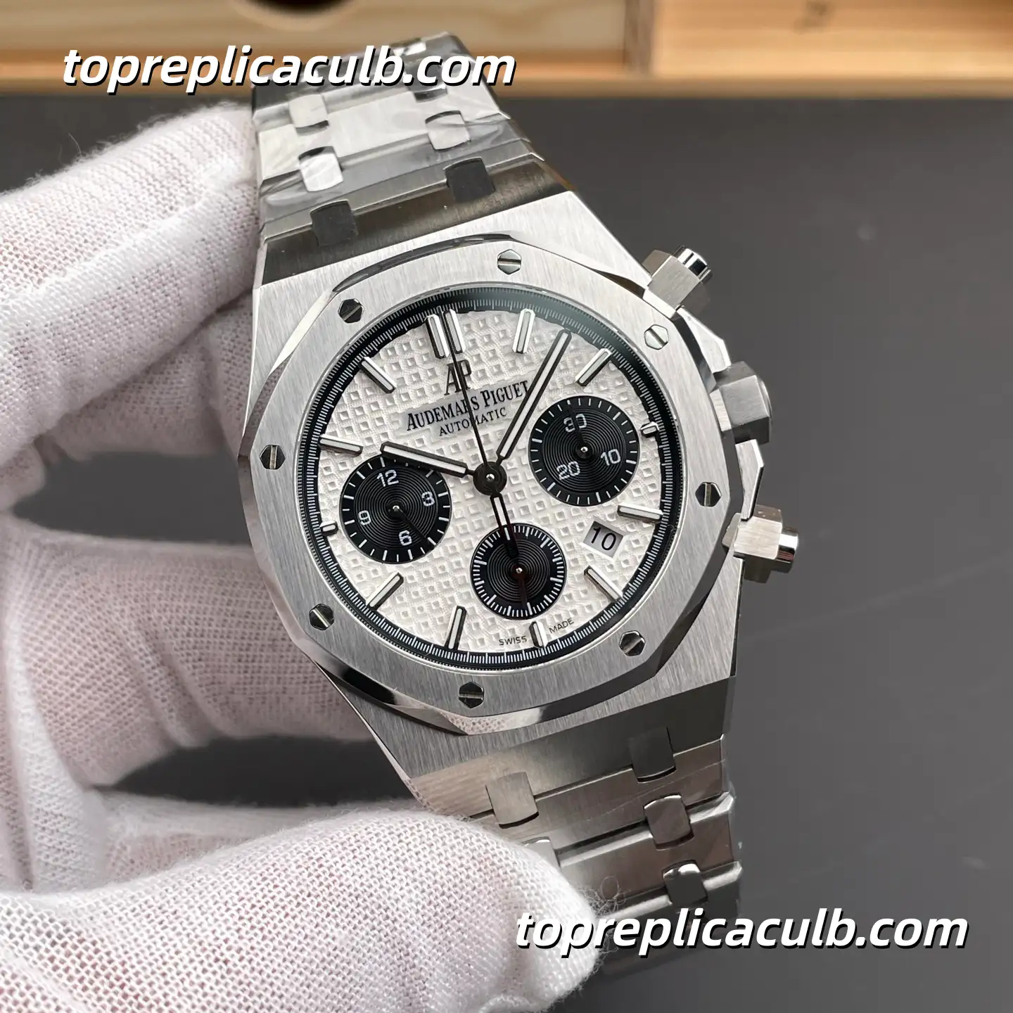 BF Factory Audemars Piguet Royal Oak 41MM 26331ST.OO.1220ST.03 “Panda” Dial Stainless Steel Bracelet Super Clone Watch - Image 4