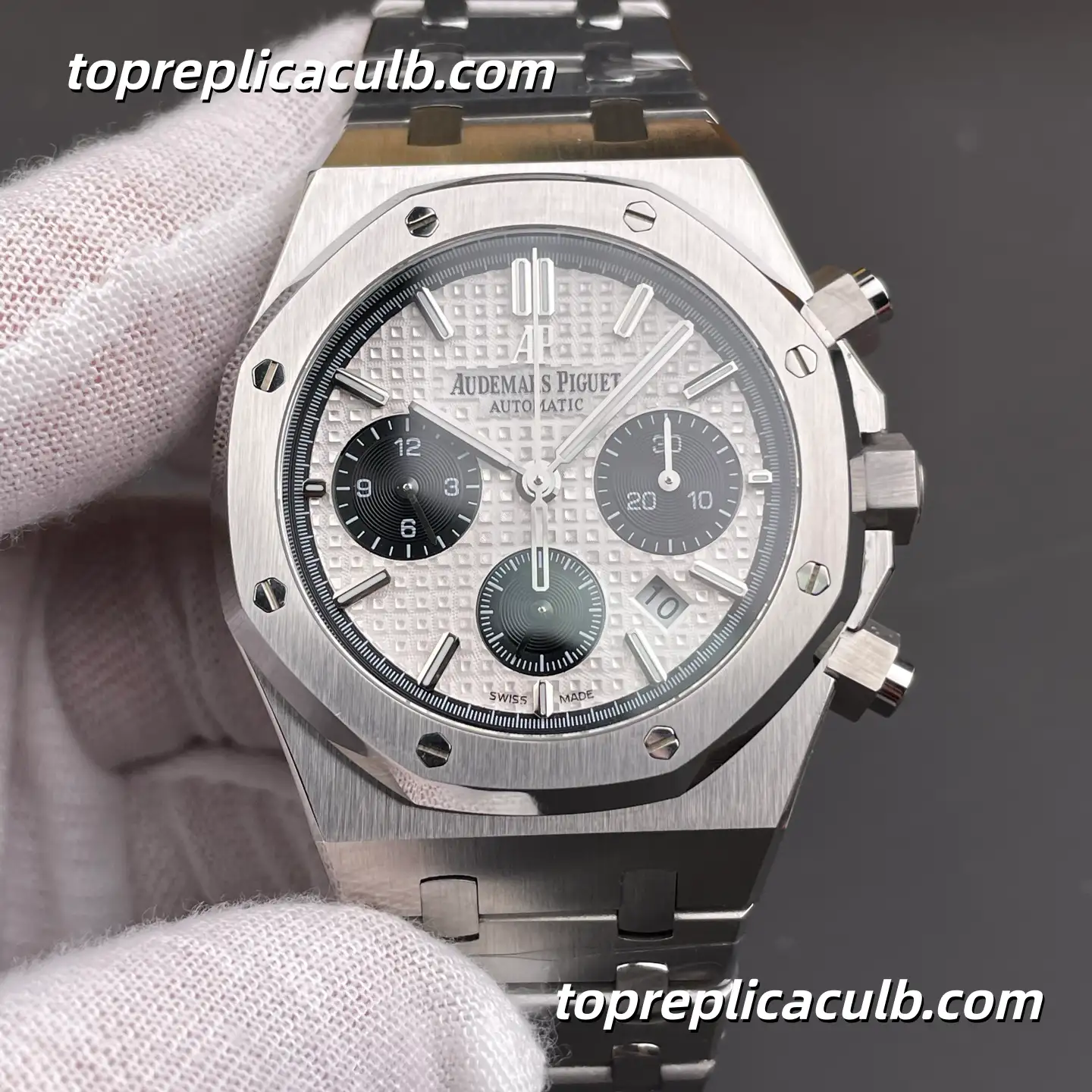 BF Factory Audemars Piguet Royal Oak 41MM 26331ST.OO.1220ST.03 “Panda” Dial Stainless Steel Bracelet Super Clone Watch - Image 3