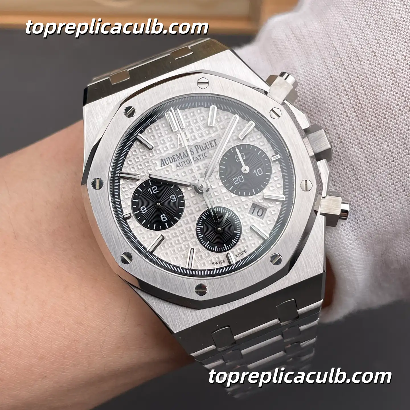 BF Factory Audemars Piguet Royal Oak 41MM 26331ST.OO.1220ST.03 “Panda” Dial Stainless Steel Bracelet Super Clone Watch - Image 2