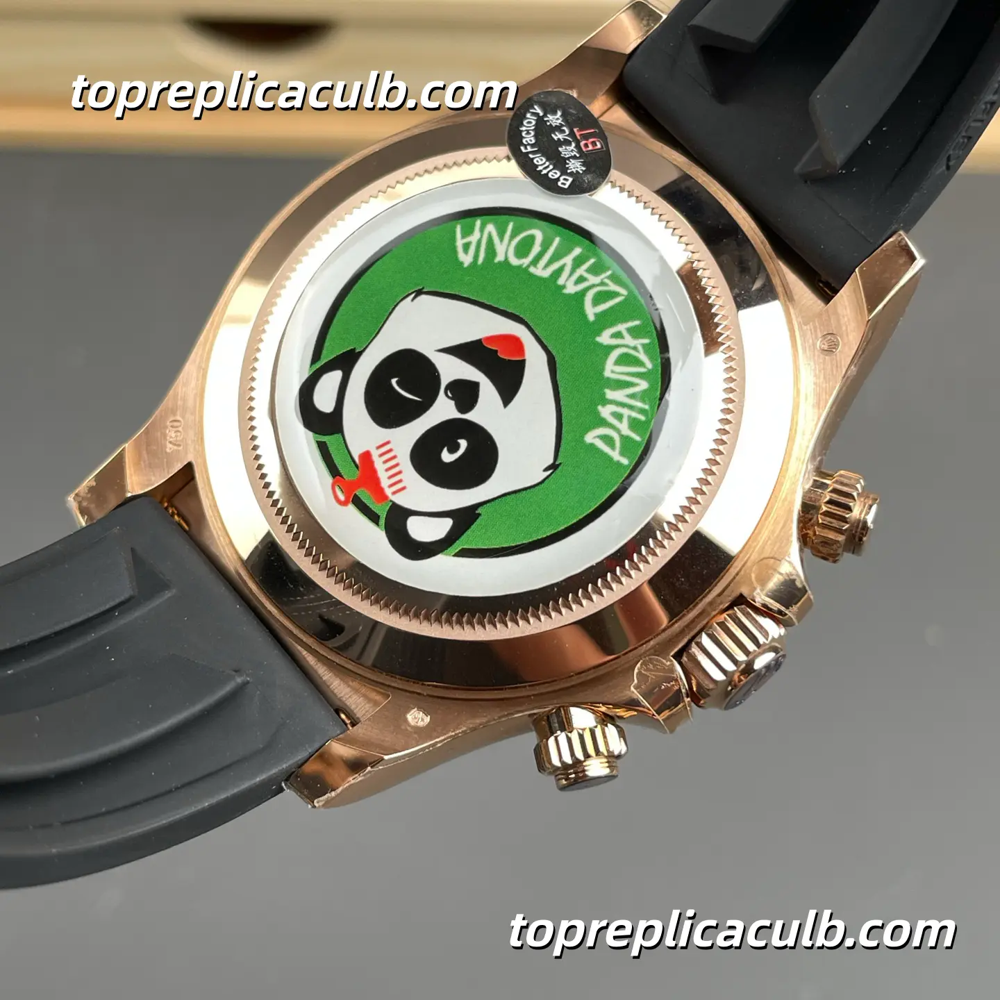 BT Factory Rolex Daytona “Everose Chocolate” 126515LN-0010 40MM Sundust Brown Dial Black Ceramic Bezel Oysterflex Bracelet Super Clone Watch with 4131 Movement - Image 9
