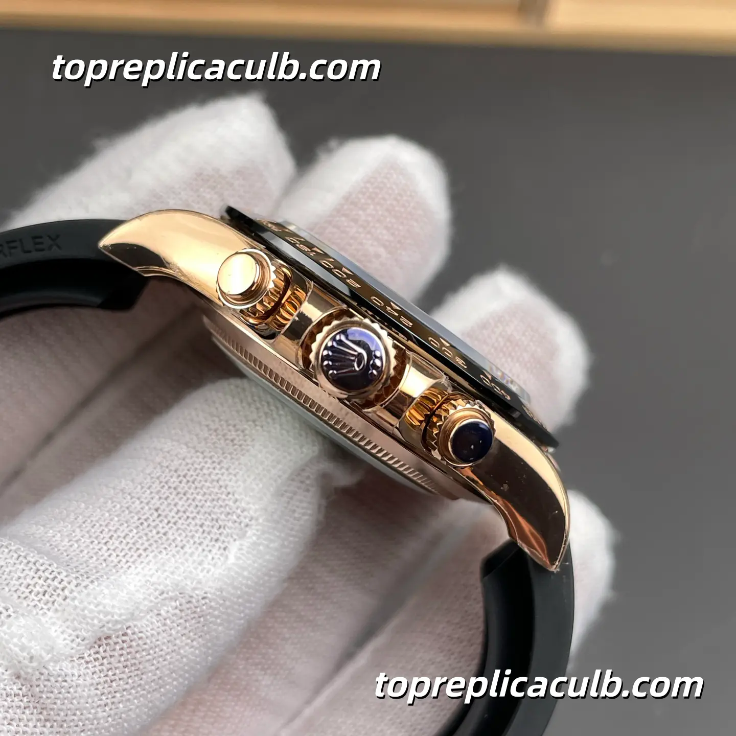 BT Factory Rolex Daytona “Everose Chocolate” 126515LN-0010 40MM Sundust Brown Dial Black Ceramic Bezel Oysterflex Bracelet Super Clone Watch with 4131 Movement - Image 5
