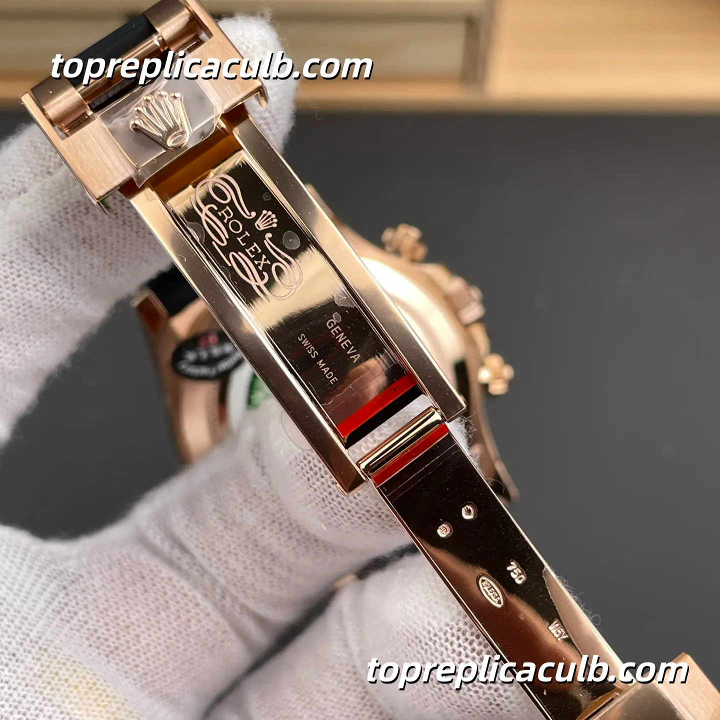 BT Factory Rolex Daytona “Everose Chocolate” 126515LN-0010 40MM Sundust Brown Dial Black Ceramic Bezel Oysterflex Bracelet Super Clone Watch with 4131 Movement - Image 7
