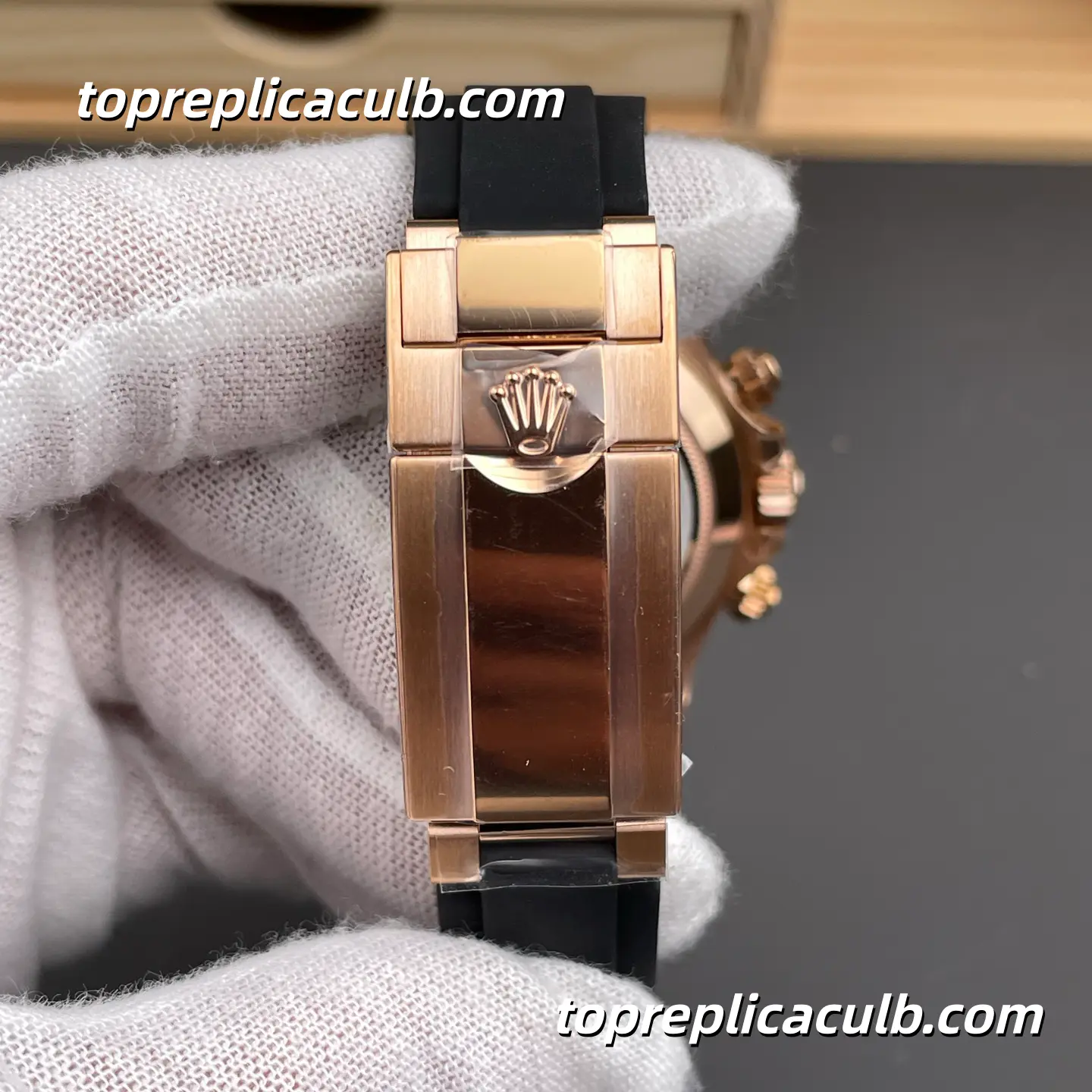 BT Factory Rolex Daytona “Everose Chocolate” 126515LN-0010 40MM Sundust Brown Dial Black Ceramic Bezel Oysterflex Bracelet Super Clone Watch with 4131 Movement - Image 8