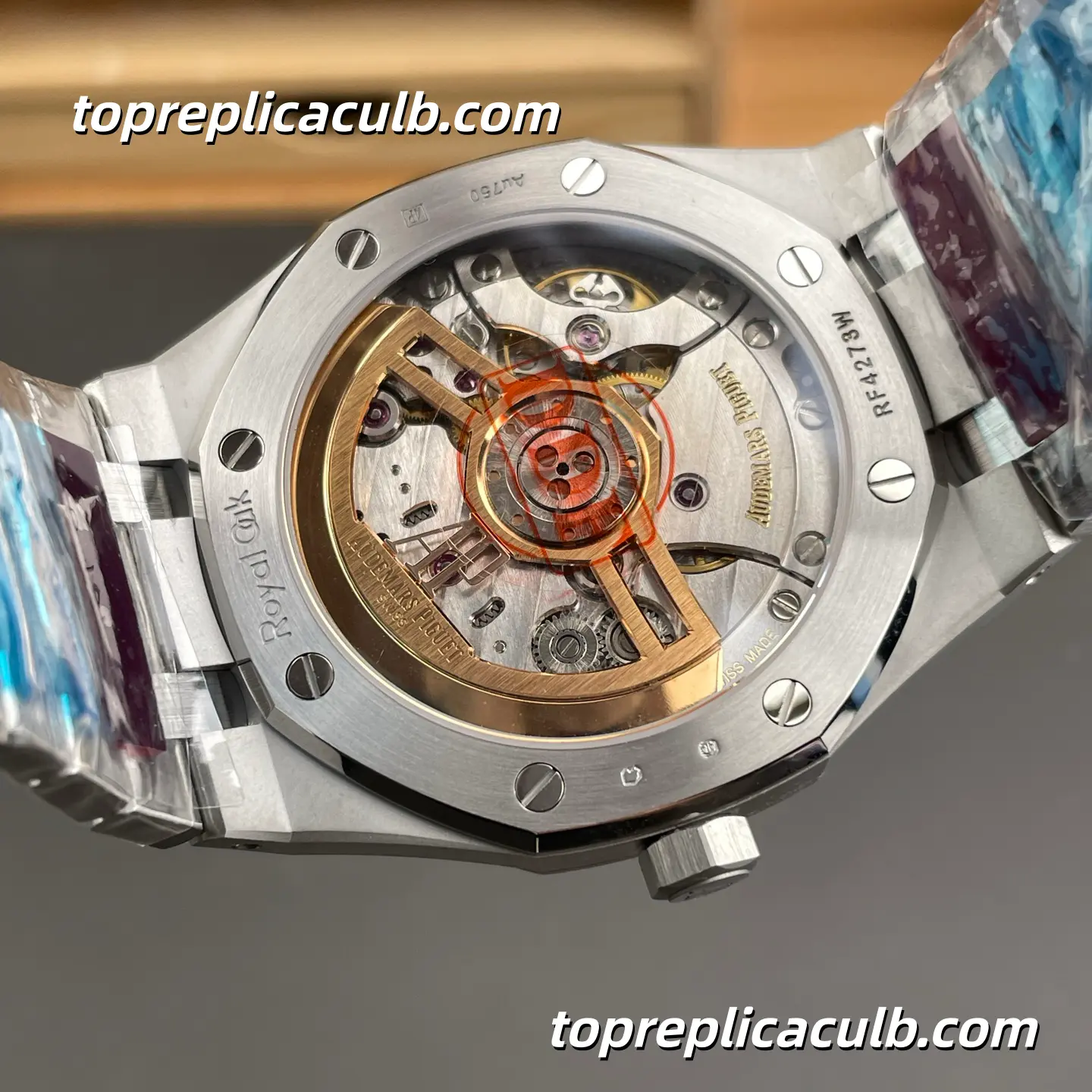 DDF Factory Audemars Piguet Royal Oak 41MM 15510BC.OO.1320BC.02 Ice Blue “Grande Tapisserie” Dial Super Clone Watch with Automatic Movement and Integrated Bracelet - Image 7