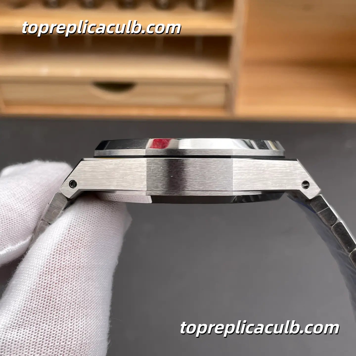 DDS Factory Audemars Piguet Royal Oak Chronograph 41MM 26240ST.OO.1320ST.05 Blue “Grande Tapisserie” Dial Super Clone Watch with 4401 1:1 Clone Movement - Image 6