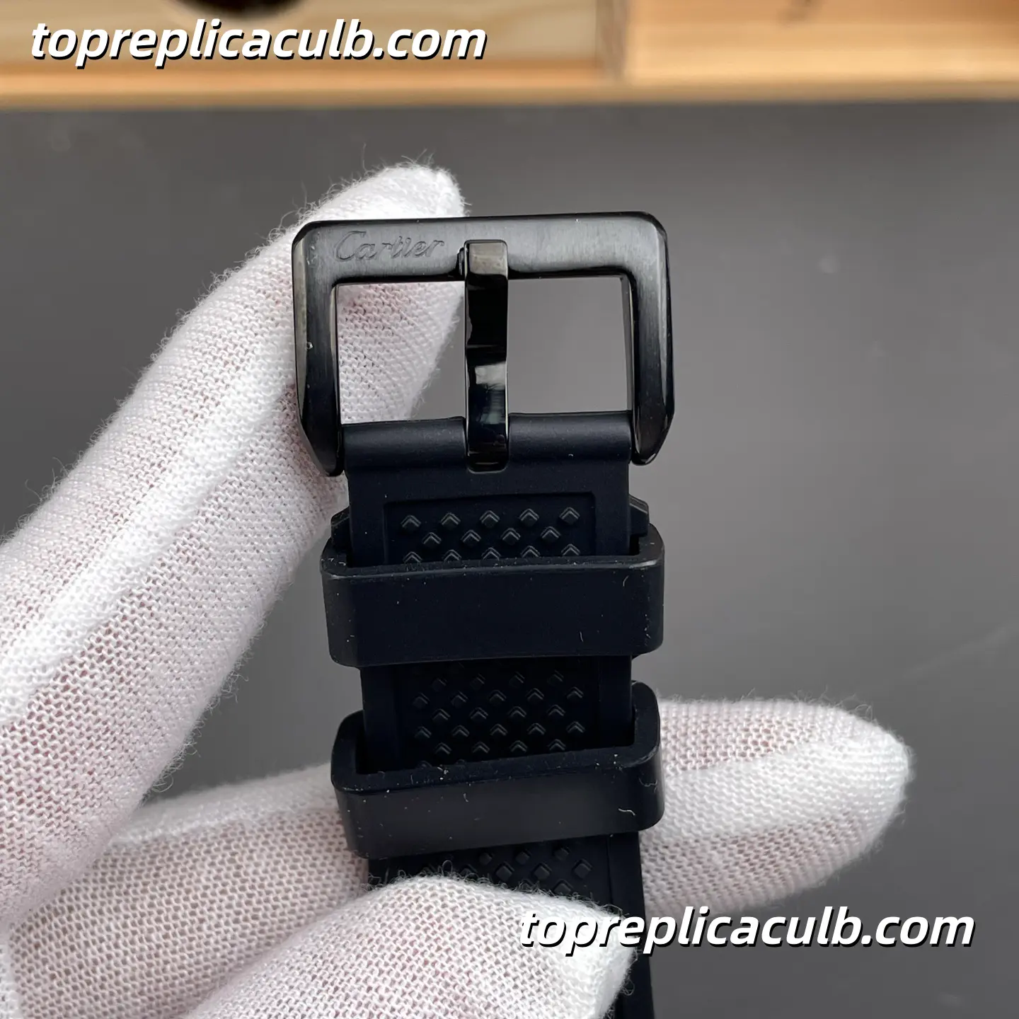 F5 Factory Cartier Calibre de Cartier Diver Super Clone Watch 42MM Black Dial W7100052 - Image 7