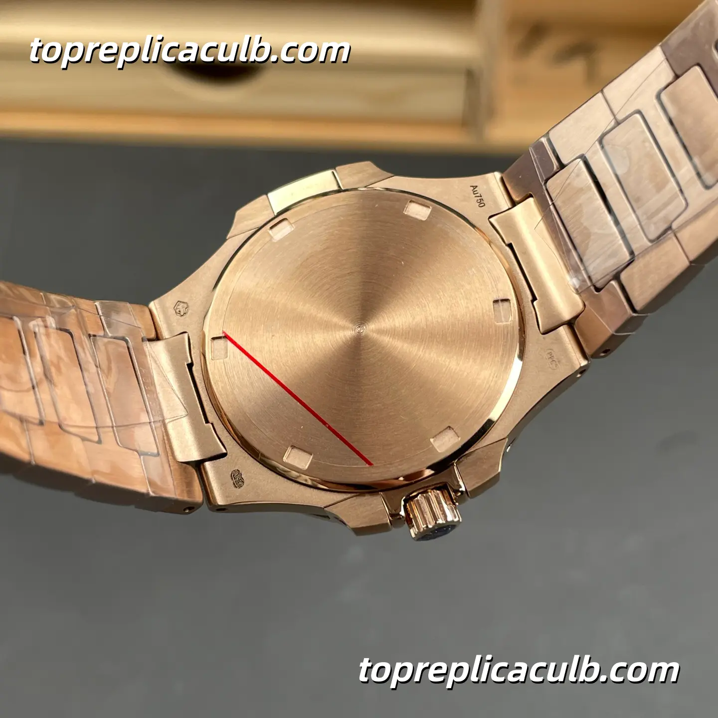 GR Factory Patek Philippe Nautilus Ladies Series 7010/1R-013 Super Clone Watch 32mm Purple Dial Diamond Bezel Rose Gold Bracelet Quartz Movement - Image 10