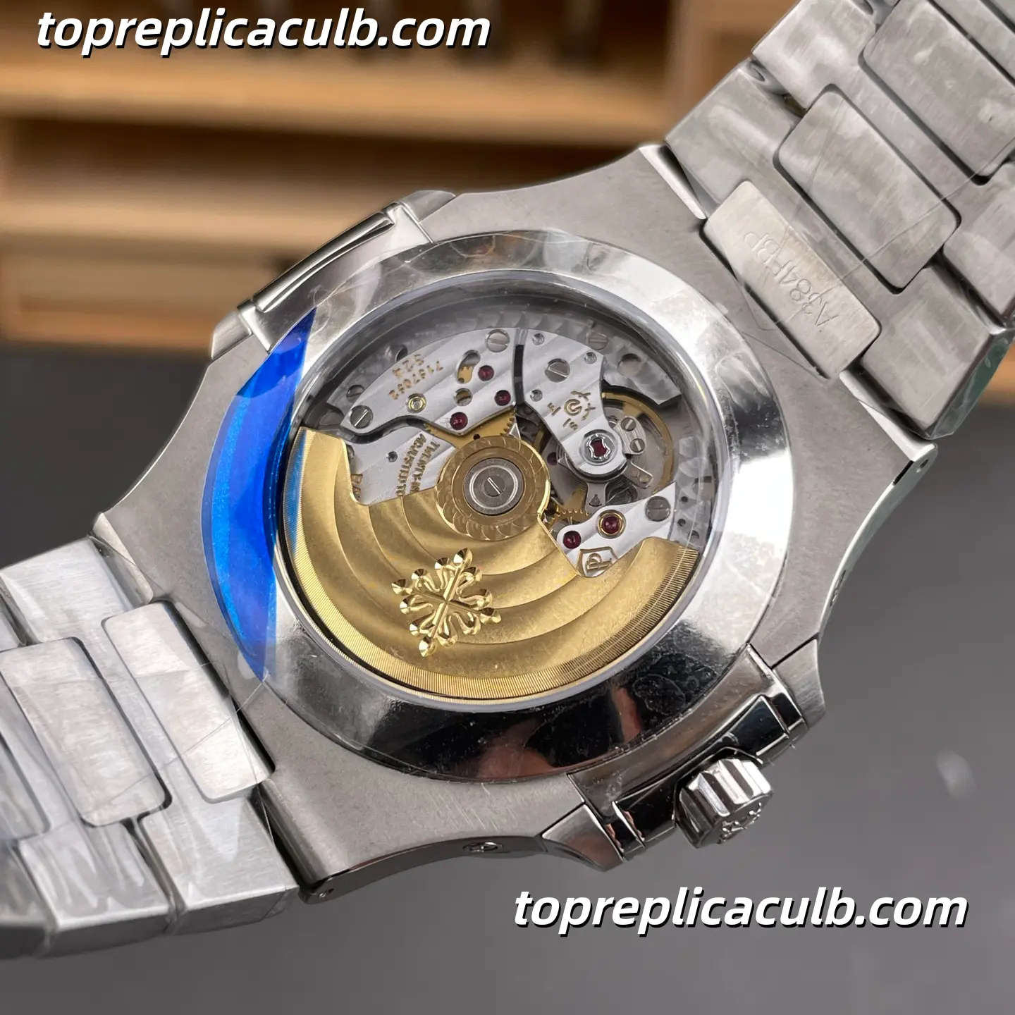 GR Factory Patek Philippe Nautilus Series 5726/1A-014 Super Clone Watch 40.5mm Blue Dial Stainless Steel Case and Bracelet Annual Calendar Moonphase Automatic Movement - Image 5