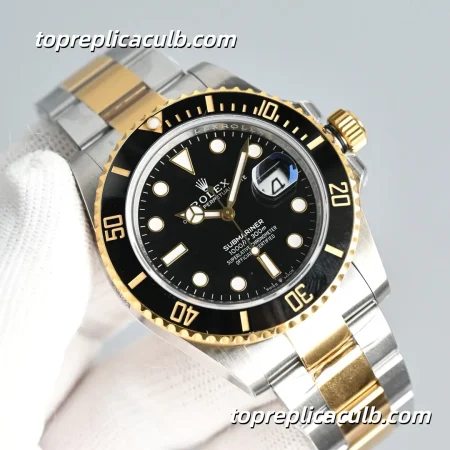 HP Factory Rolex Submariner 126613LN-0002 41MM Black Dial Black Ceramic Bezel Two Tone Oystersteel Yellow Gold Super Clone Watch with 3235 Movement