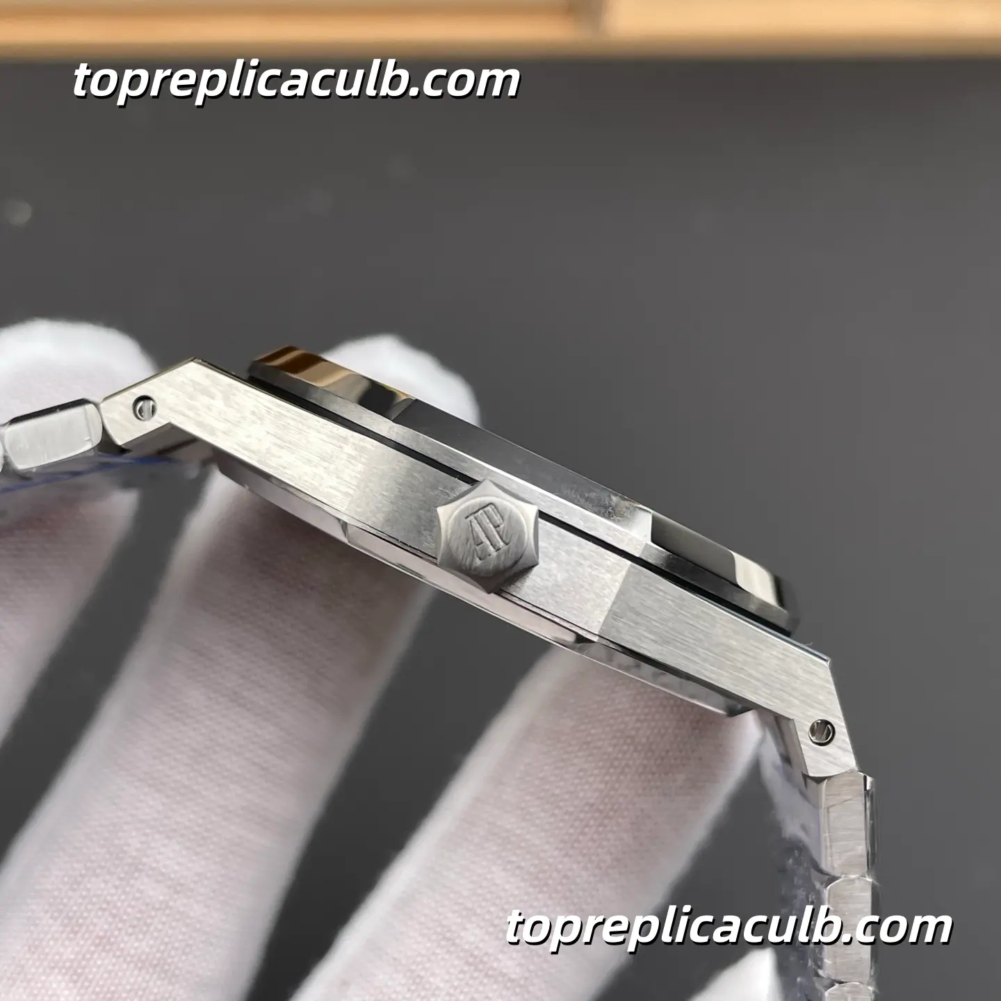 IP Factory Audemars Piguet Royal Oak 15400ST.OO.1220ST.03 41MM Blue “Grande Tapisserie” Dial Stainless Steel Bracelet Super Clone Watch with 3120 Movement - Image 5