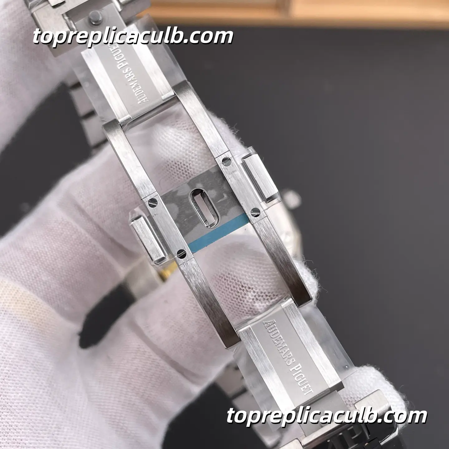 IP Factory Audemars Piguet Royal Oak 15400ST.OO.1220ST.03 41MM Blue “Grande Tapisserie” Dial Stainless Steel Bracelet Super Clone Watch with 3120 Movement - Image 7