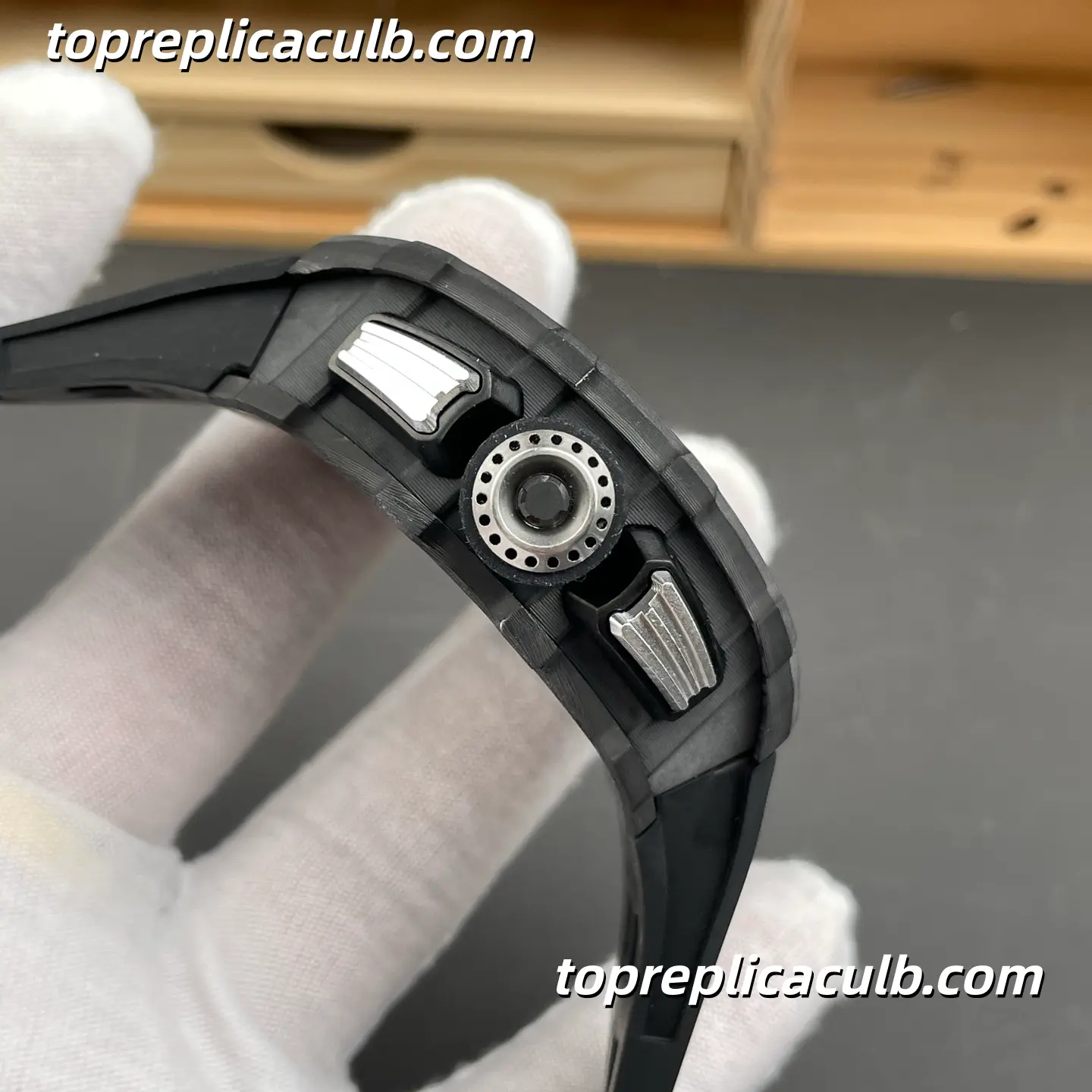 KV Factory Richard Mille RM11-03 Black Carbon Fiber 49.4x44.5MM Automatic Movement Super Clone Watch - Image 6