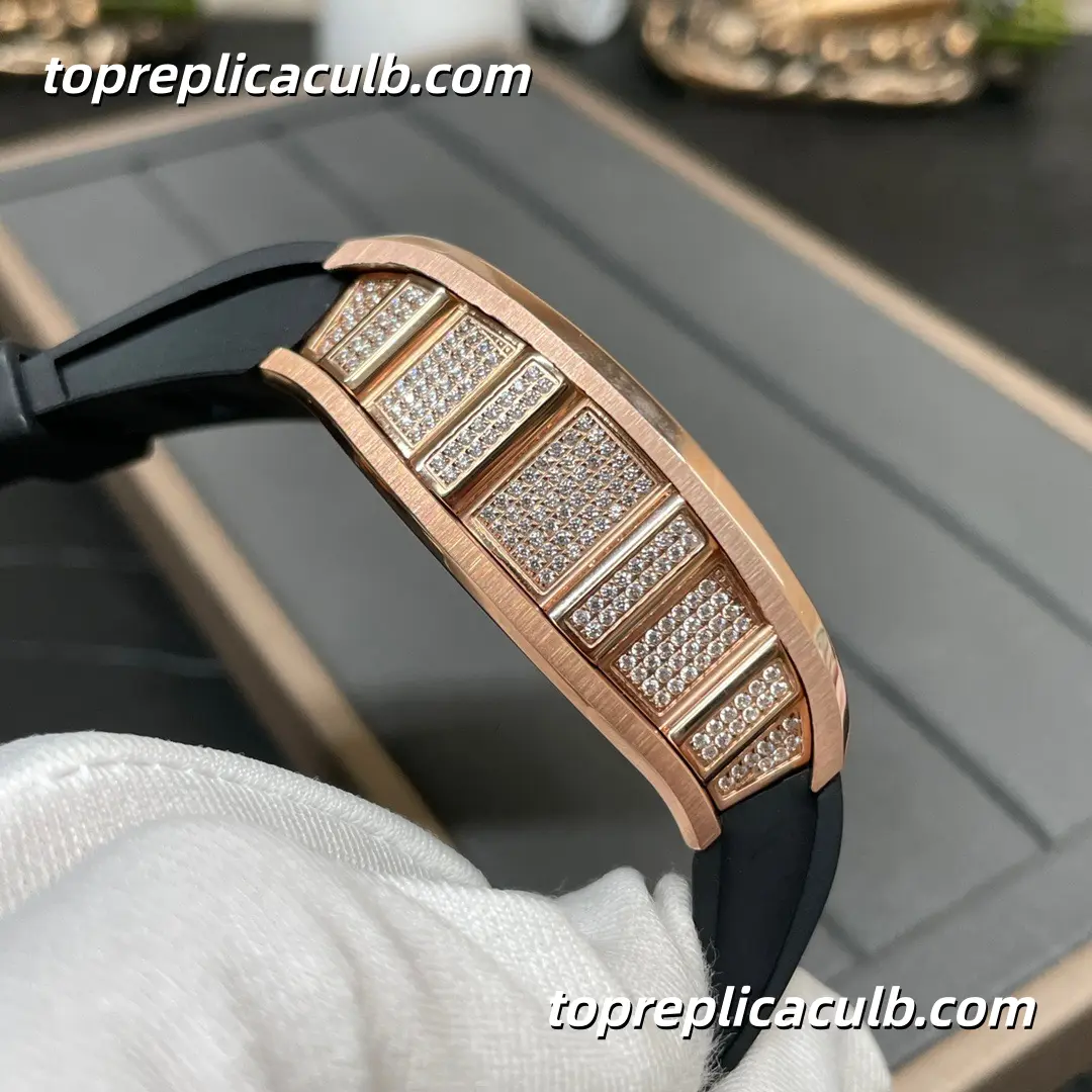 KV Factory Richard Mille RM51-01 Tourbillon Phoenix & Dragon Jackie Chan Edition Rose Gold Diamond Bezel Skeleton Dial Automatic Super Clone Watch - Image 7