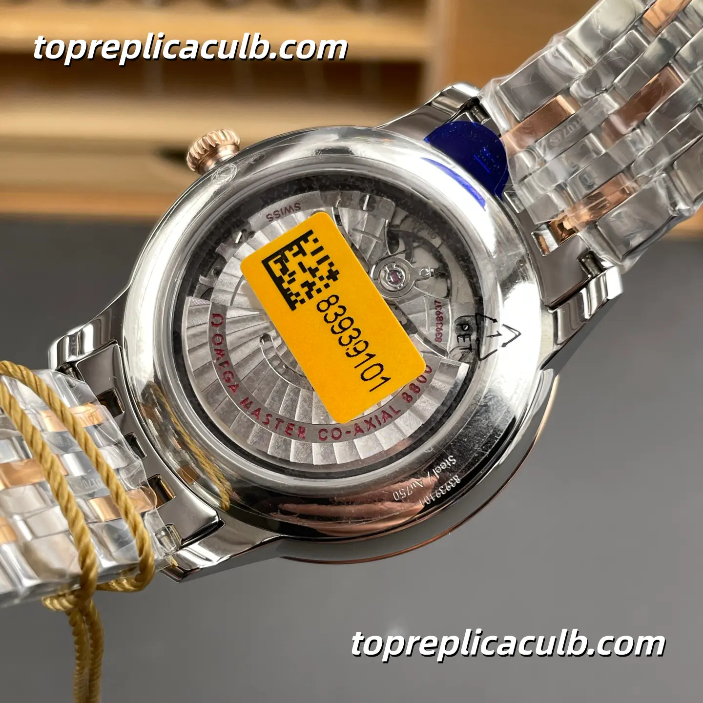 KY Factory Omega De Ville Prestige Ref.434.20.40.20.02.001 40MM Silver Dial Two Tone Stainless Steel Bracelet Super Clone Watch With 1:1 Replica 8800 Movement - Image 7