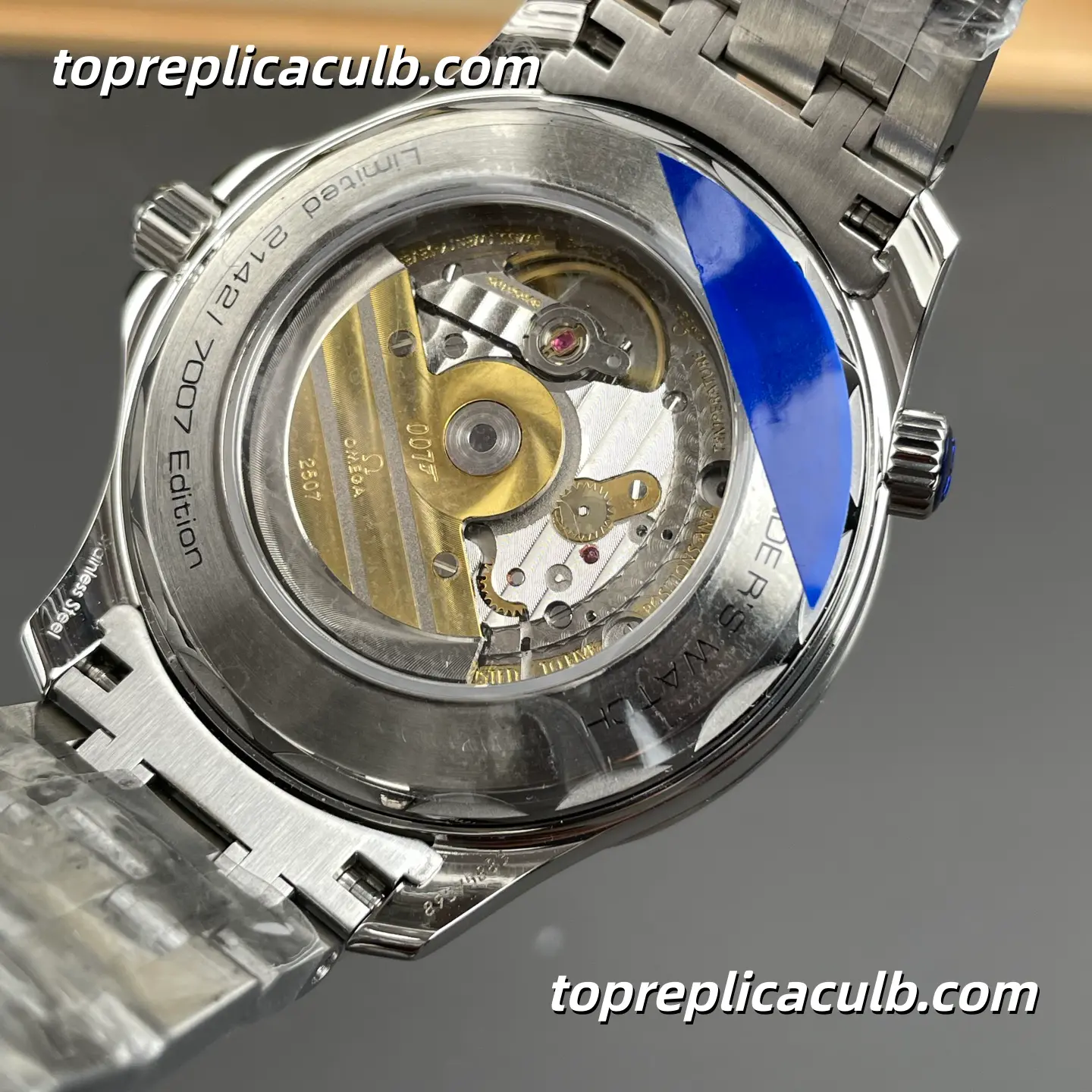 MKS Factory Omega Seamaster Diver 300M “Olympic” Ref.212.32.41.20.04.001 41MM White Dial Blue Rubber Strap Super Clone Watch With 1:1 Replica 2507 Movement - Image 6
