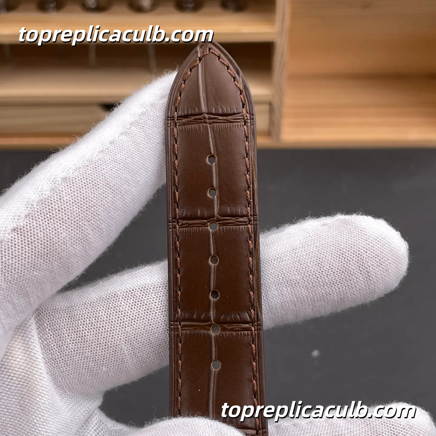MKS Factory Vacheron Constantin Fiftysix Self-Winding 4600E/000R-B441 Super Clone Watch Rose Gold Silver Dial Brown Leather Strap 1326 Movement - Image 9