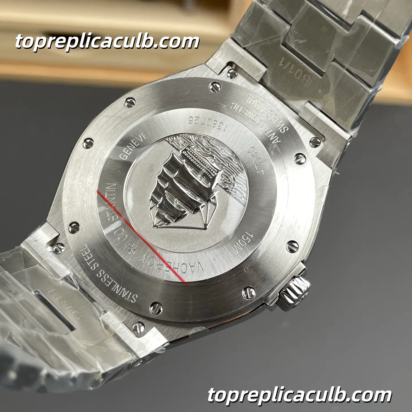 MKS Factory Vacheron Constantin Overseas 47040/B01A-9093 Super Clone Watch 42mm Stainless Steel Silver Guilloché Dial Bracelet Cal.1226 Movement - Image 7