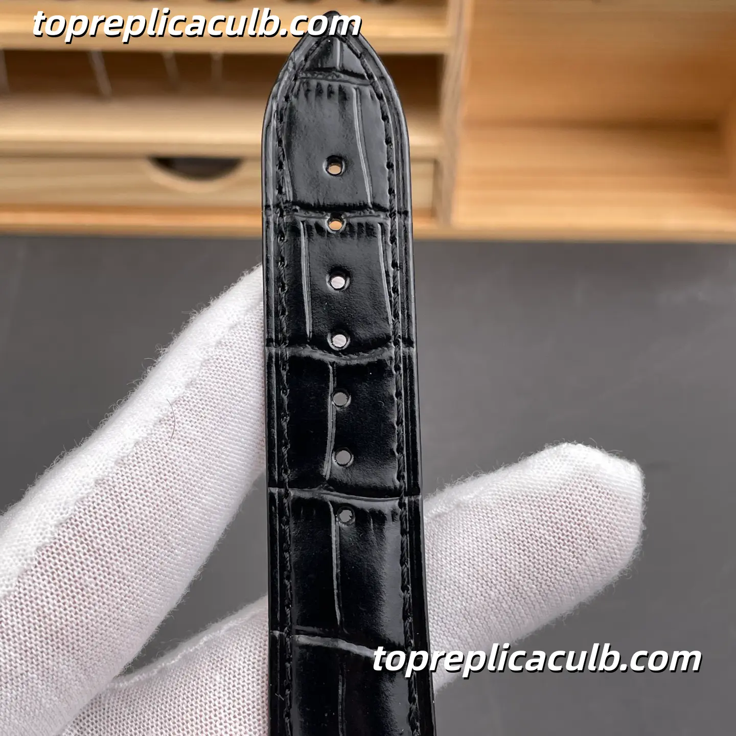 MKS Factory Vacheron Constantin Patrimony Series 85180/000J-9231 Super Clone Watch 40mm Ivory Dial Yellow Gold Case Black Leather Strap Cal.2450 Q6/3 Automatic Movement - Image 9