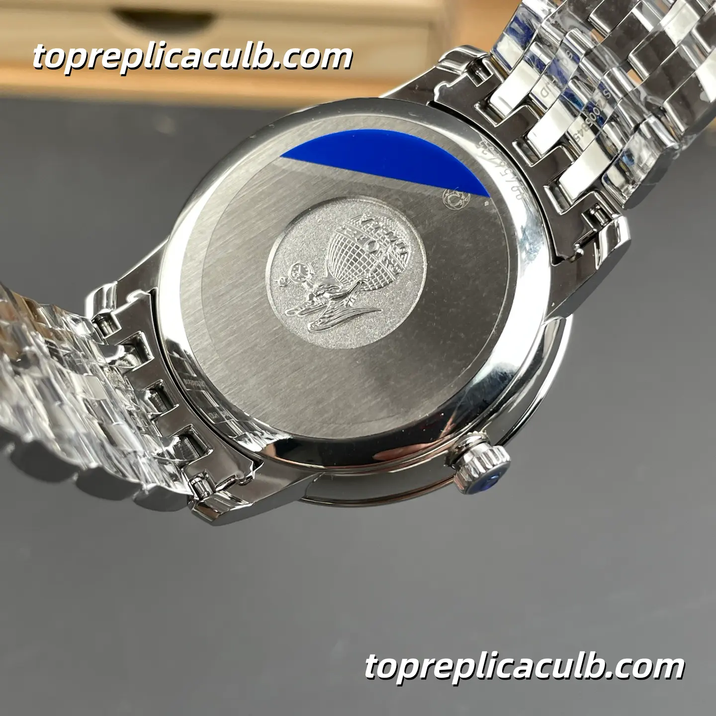 MKS Omega De Ville Prestige Ref.424.10.40.20.02.001 39.5MM Silver Dial Roman Numeral Stainless Steel Bracelet Super Clone Watch With 1:1 Replica 2500 Movement - Image 9