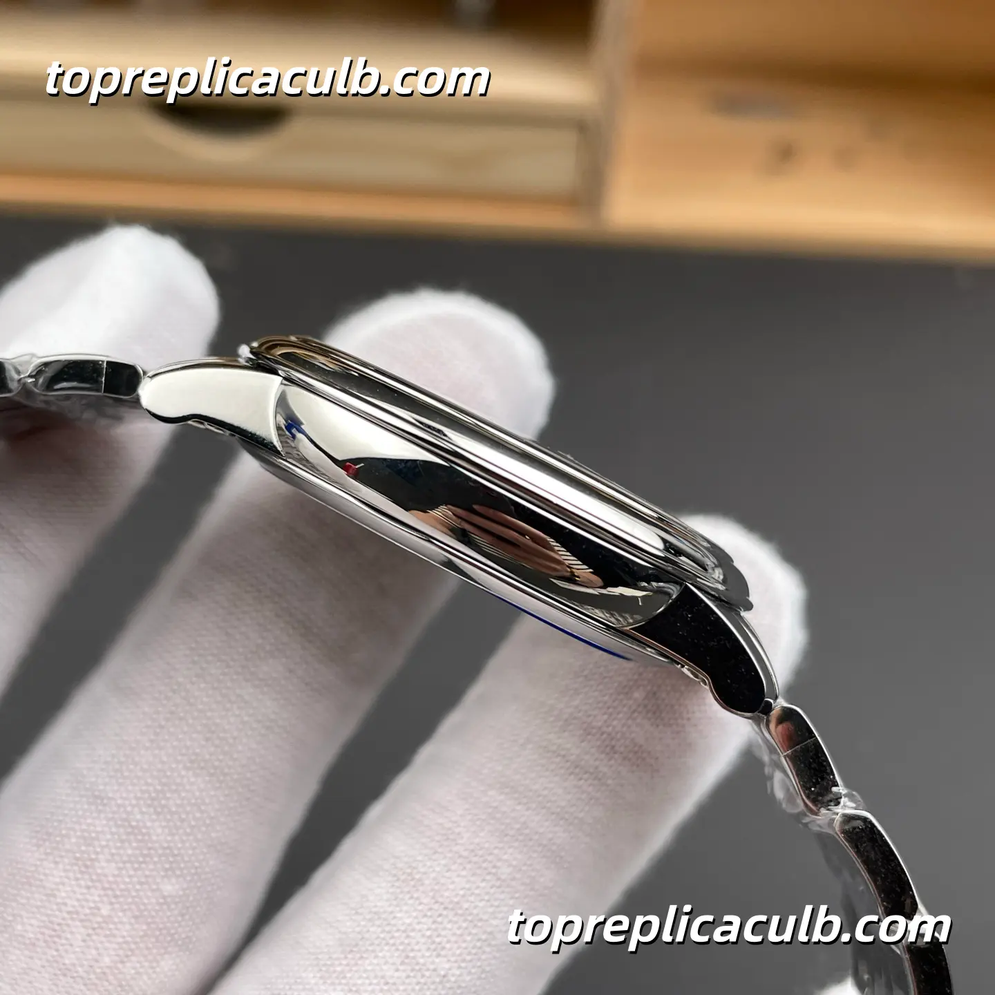 MKS Omega De Ville Prestige Ref.424.10.40.20.02.001 39.5MM Silver Dial Roman Numeral Stainless Steel Bracelet Super Clone Watch With 1:1 Replica 2500 Movement - Image 6