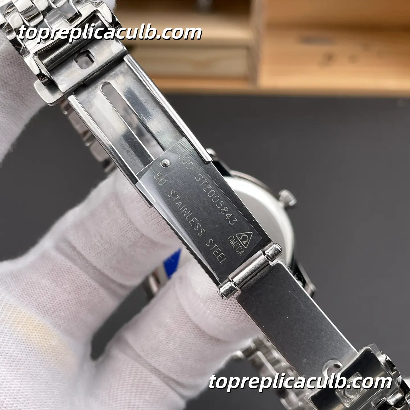 MKS Omega De Ville Prestige Ref.424.10.40.20.02.001 39.5MM Silver Dial Roman Numeral Stainless Steel Bracelet Super Clone Watch With 1:1 Replica 2500 Movement - Image 7