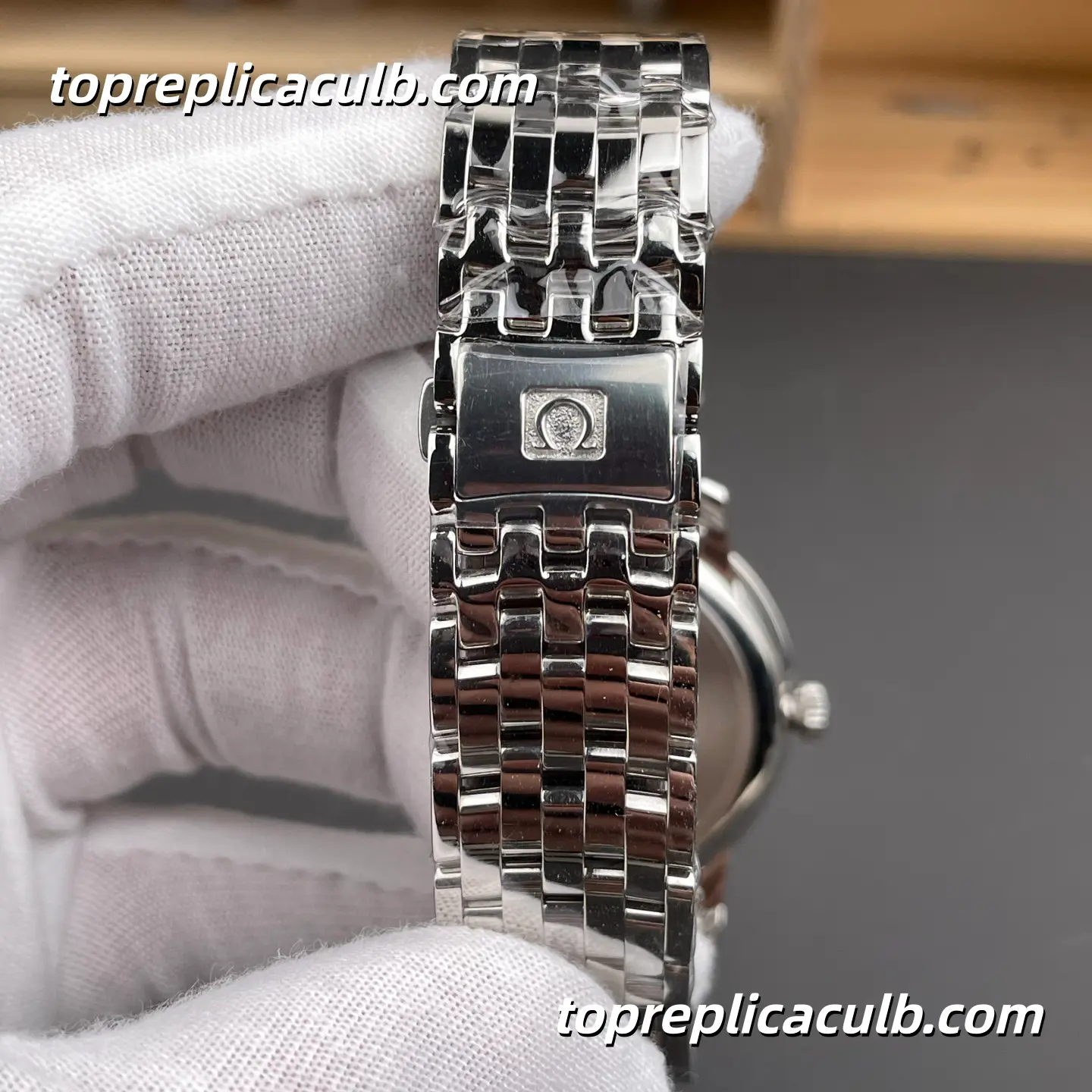 MKS Omega De Ville Prestige Ref.424.10.40.20.02.001 39.5MM Silver Dial Roman Numeral Stainless Steel Bracelet Super Clone Watch With 1:1 Replica 2500 Movement - Image 8