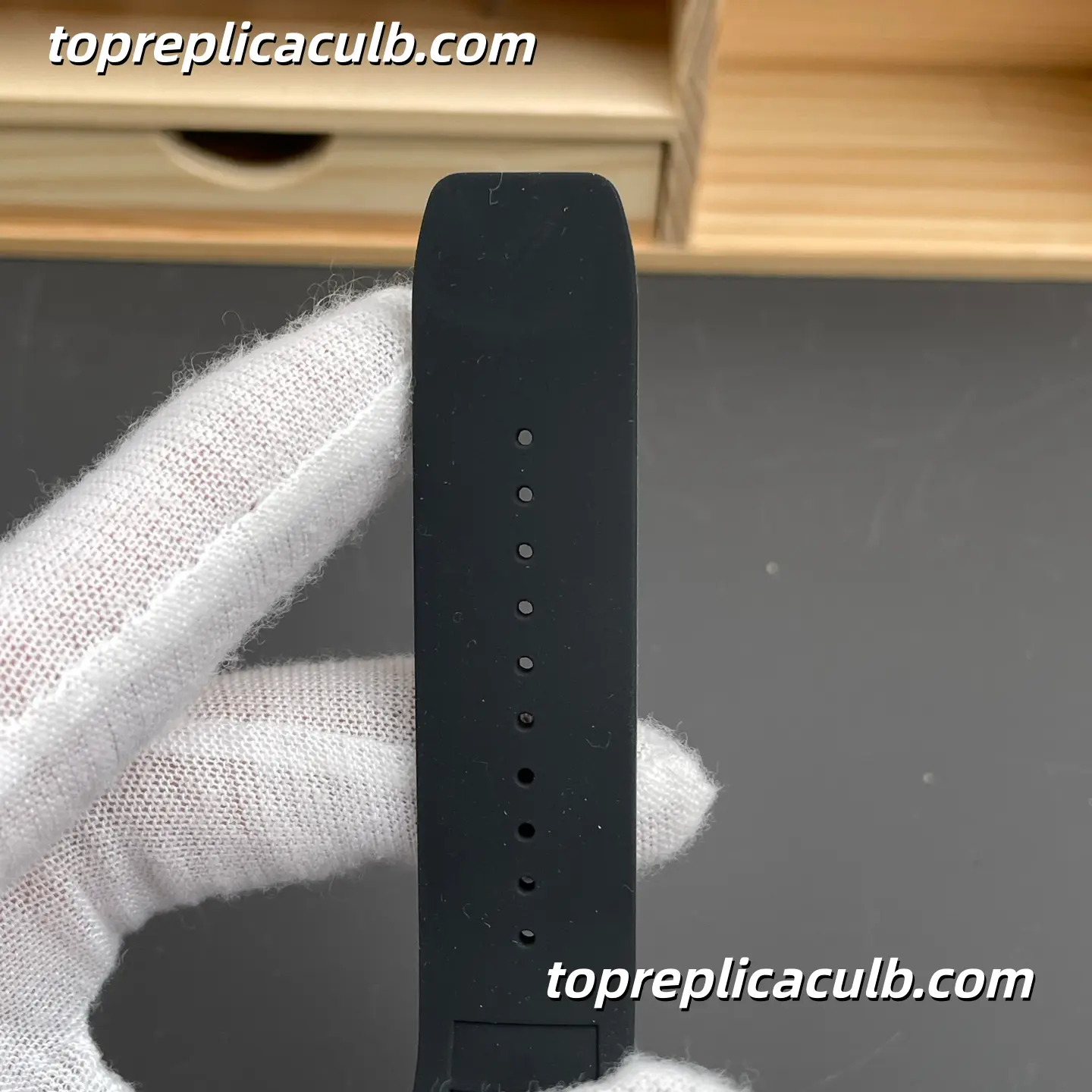 NEW Factory Richard Mille RM055 Carbon Fiber Sky Blue Inner Bezel Black Strap 49.9x42.07mm Super Clone Watch RMUL2 Integrated Custom Skeleton Movement - Image 9