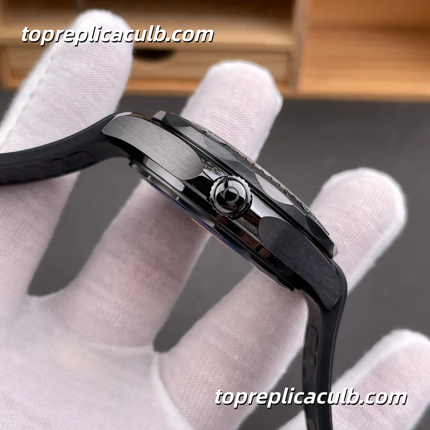 OR Factory Omega Seamaster Diver 300M Ref.210.92.44.20.01.003 43.5MM Black Ceramic Wave Dial Black Rubber Strap 8806 Movement Super Clone Watch - Image 6