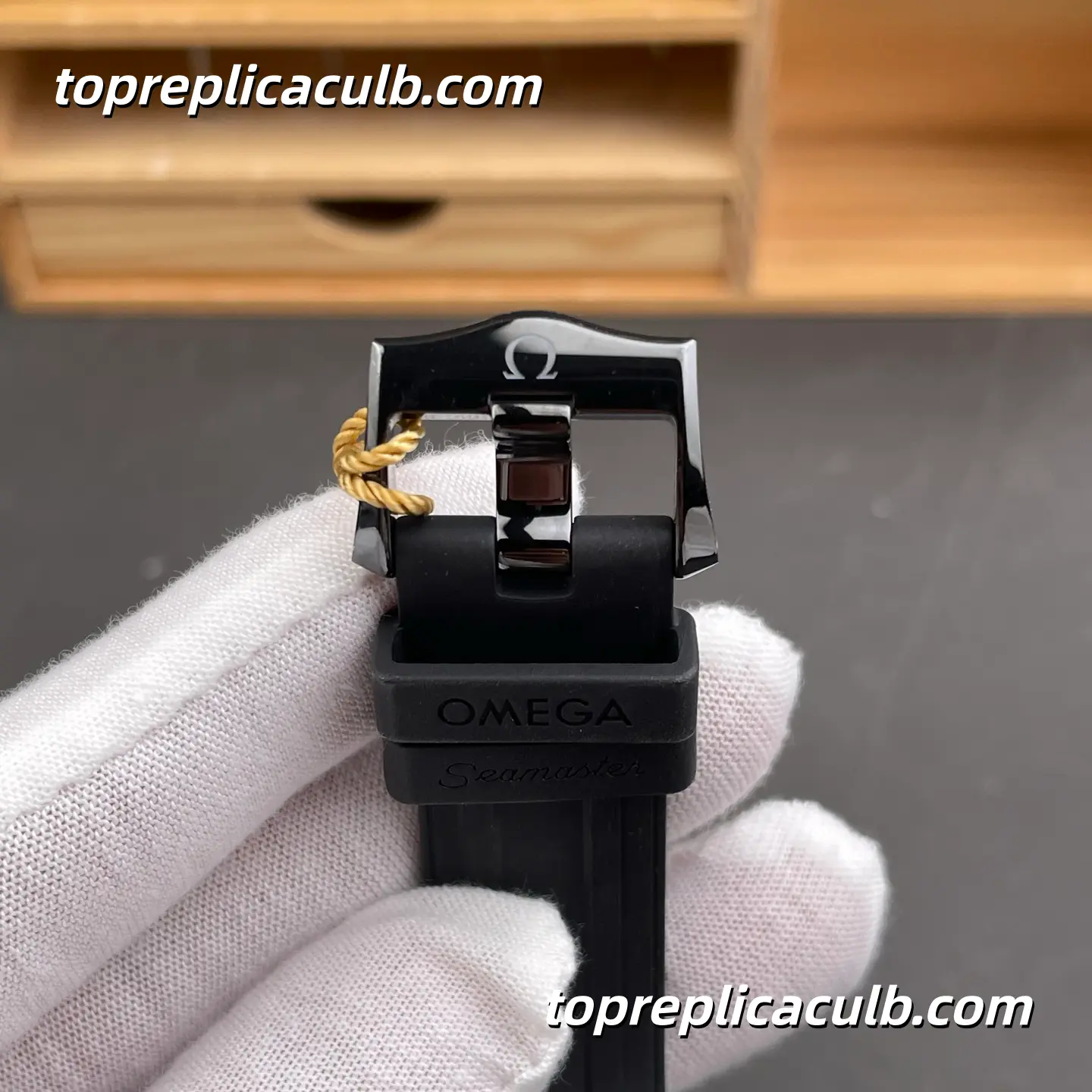 OR Factory Omega Seamaster Diver 300M Ref.210.92.44.20.01.003 43.5MM Black Ceramic Wave Dial Black Rubber Strap 8806 Movement Super Clone Watch - Image 8