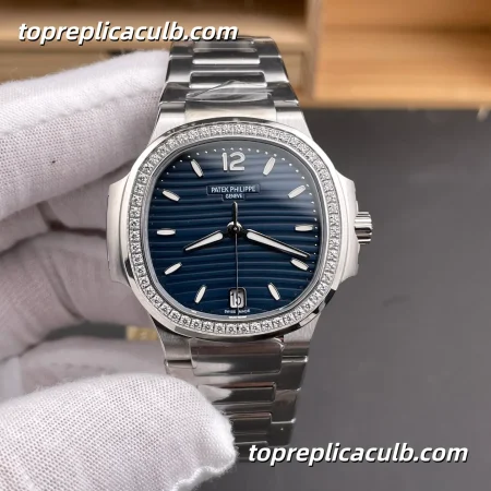 PPF Factory Patek Philippe Nautilus Ladies 71181200A-001 Diamond Bezel Super Clone Watch
