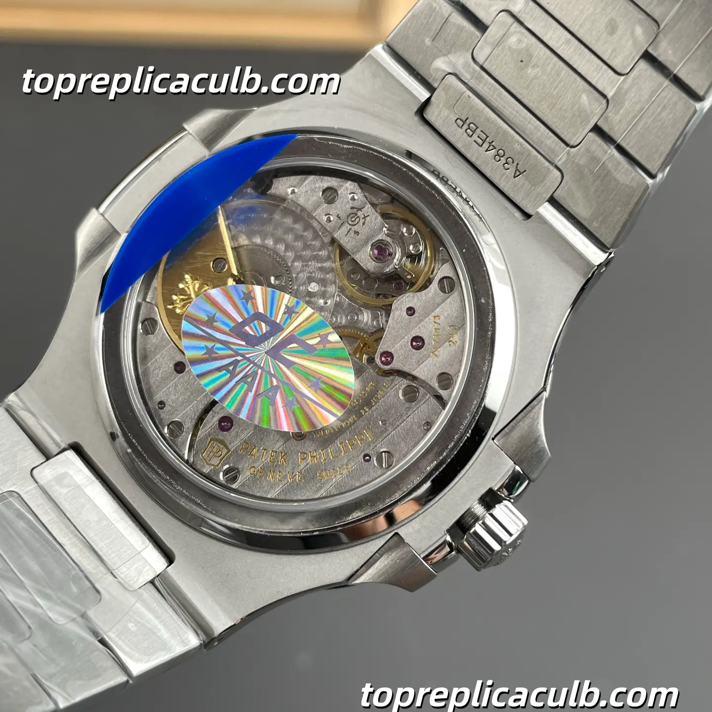 PPF Factory Patek Philippe Nautilus Series 5712/1A-001 Moonphase Super Clone Watch 40mm Blue Gradient Dial Stainless Steel Case & Bracelet Automatic Movement - Image 5